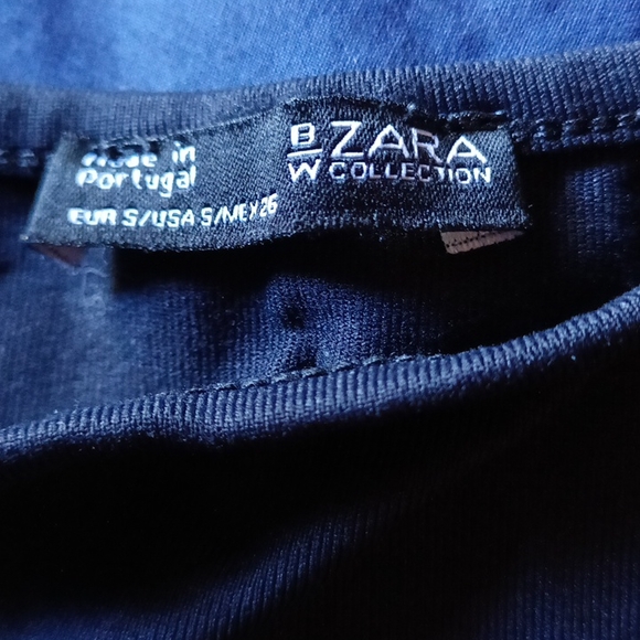 Zara Black strappy tank top silky smooth soft fabric stretchy. Small - Picture 2 of 3